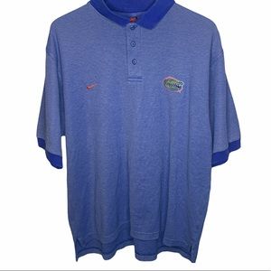 Nike Florida Gators Blue Cotton Polo Shirt